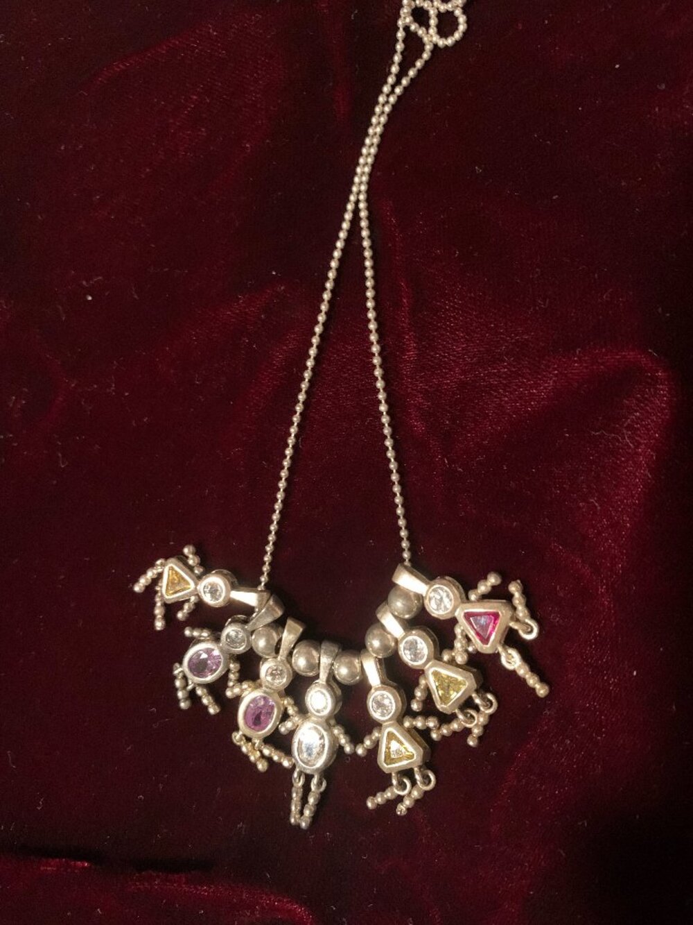 Vintage Sterling Silver Necklace & Charm set